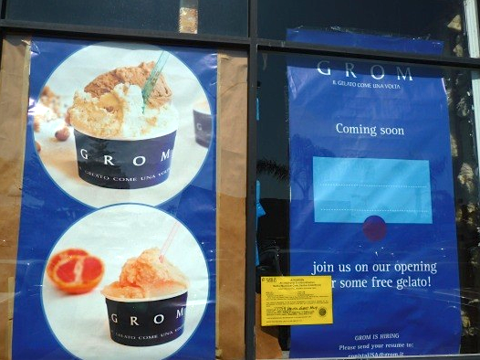 Dopo i 3 di New York, la gelateria Grom aprirà il quarto negozio negli Stati Uniti a Los Angeles, nella zona di Malibù
