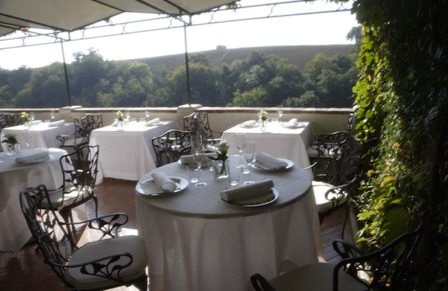 La terrazza del ristorante Arnolfo