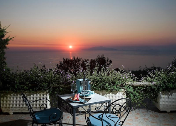 Vista dal ristorante Da Gelsomina di Anacapri