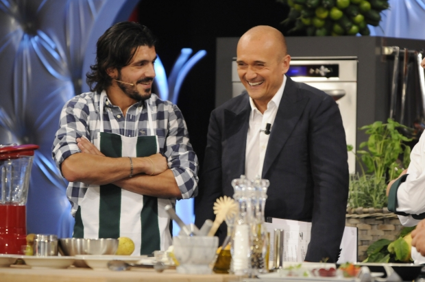 Gennaro Gattuso e Alfonso Signorini