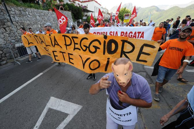 La protesta dei precari