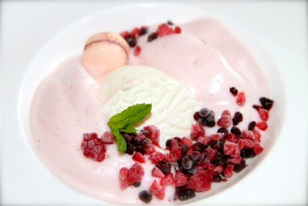 Panna cotta al pepe di Tasmania