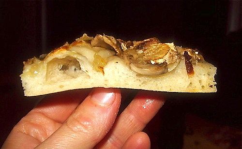 Sezione della pizza al taglio