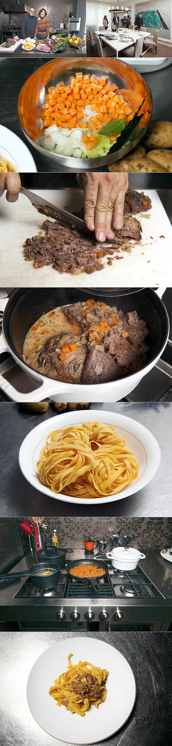 tagliatelle al ragù, massimo bottura, ricetta