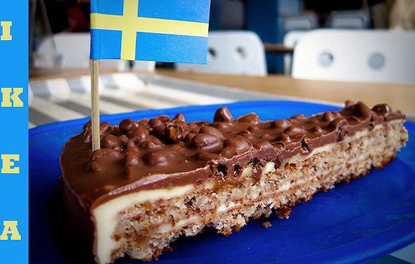 Torta al cioccolato, Ikea, chokladkrokant