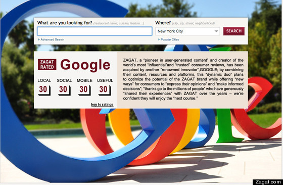 Google ha comprato Zagat