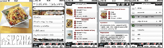 La cucina italiana per iPhone