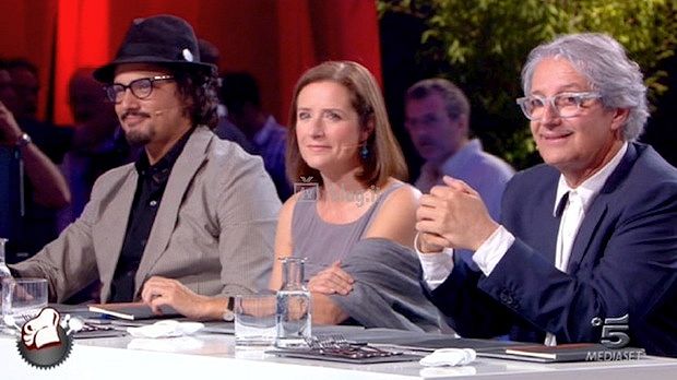 I giudici di La notte degli chef: Alessandro Borghese, Camilla Baresani e Davide Rampello