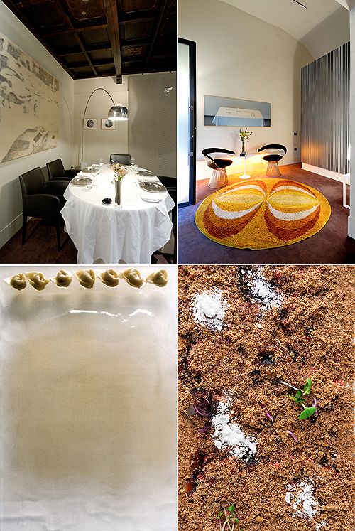 Interno dell'Osteria Francescana, Tortellini camminano sul brodo e We should never stop planting