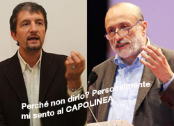 Roberto Burdese e Carlo Petrini di Slow Food
