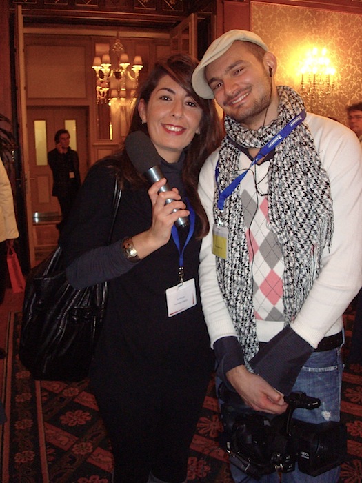 Francesca Ciancio e cameramen