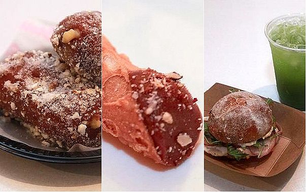 Bomboloncini, cannoli alla Nutella e sandwich serviti alla Festa di San Gennaro