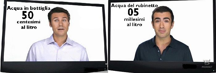 Quanto costano l'acqua del rubinetto e quella in bottiglia