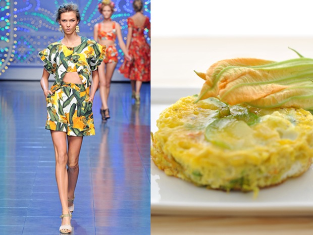 Dolce & Gabbana PE 2012 / Frittatine alle zucchine in cocotte