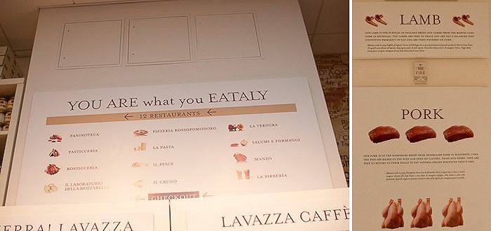 Eataly New York, la comunicazione all'interno dello store