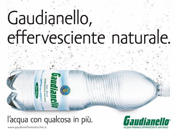La pubblicità dell'acqua Gaudianello