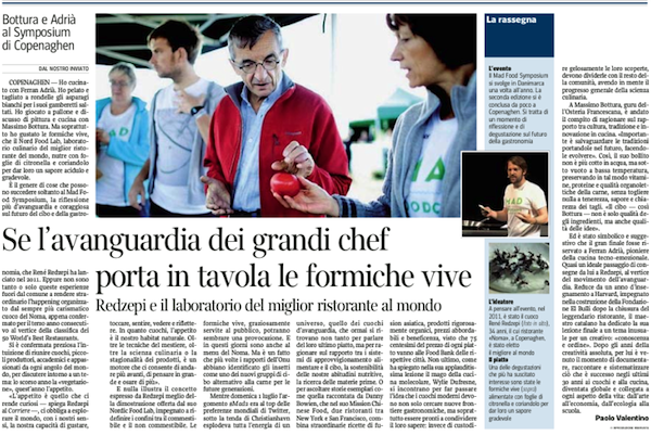 L'articolo di oggi sul Corriere della Sera