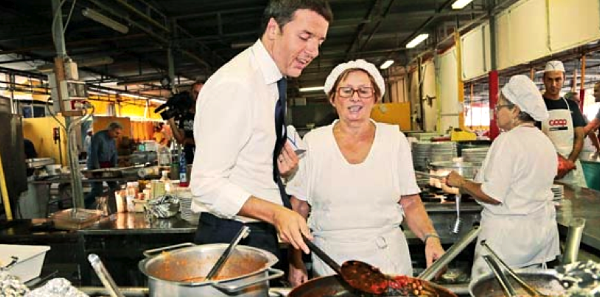Matteo Renzi e punto per punto, il suo programma di governo gastronomico