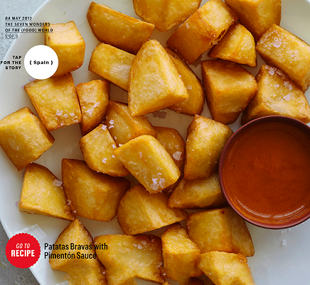 Patatas Bravas con Salsa Pimenton