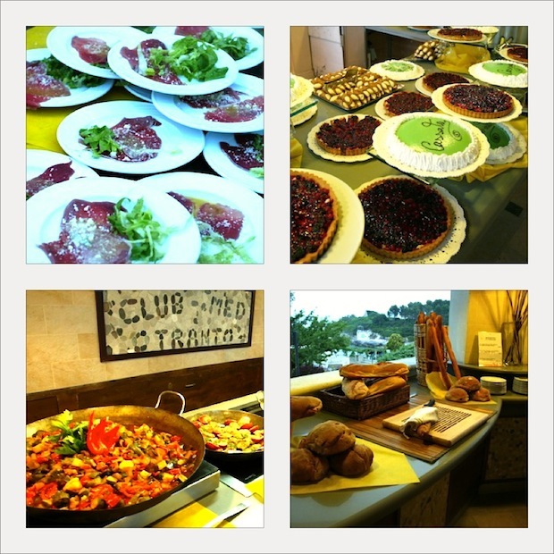 Il buffet del Club Med di Otranto