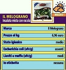Il Melograno, insalata mista con rucola