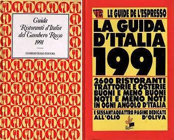 Le guide dei ristoranti Gambero Rosso/Espresso del 1991