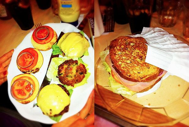 Hamburger e sandwich