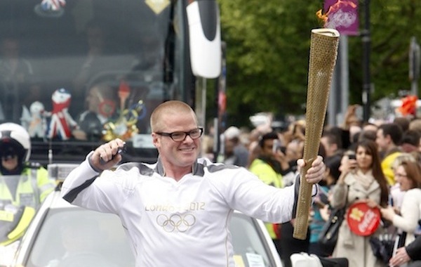 Heston Blumenthal tedoforo per le Olimpiadi di Londra 2012