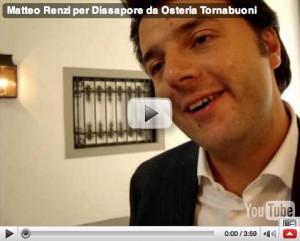Matteo Renzi parla con Dissapore ieri a Firenze