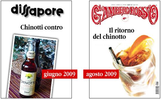 Il post di Dissapore sulla degustazione comparata di chinotti e la copertina del Gambero Rosso