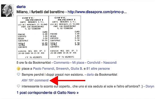 191 commenti su friendfeed per i "Furbetti del barettino" 191 commenti su friendfeed per i "Furbetti del barettino"