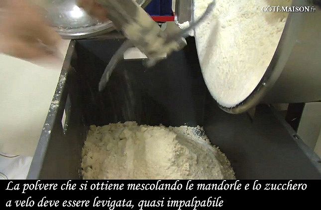 La "farina" di mandorle e zucchero a velo