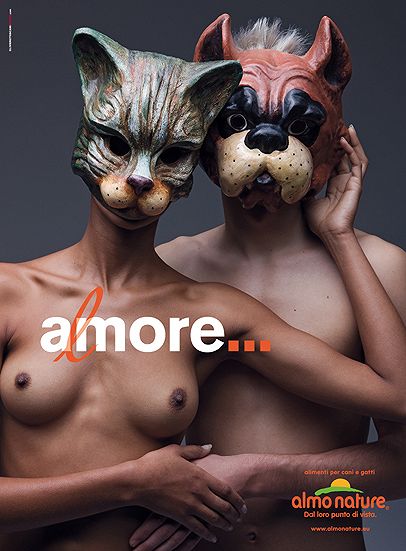 campagna 2010 di Almo Nature, azienda di origine genovese impegnata nella produzione di alimenti naturali per cani e gatti
