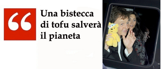 Una bistecca di tofu salverà il pianeta Una bistecca di tofu salverà il pianeta
