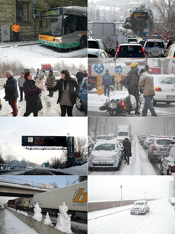Italia in tilt per la neve