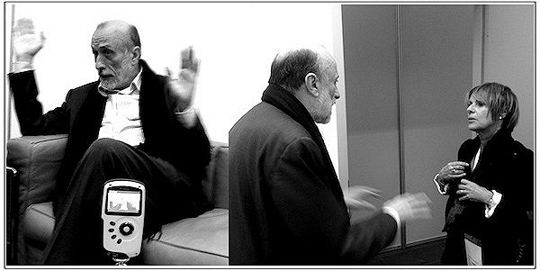 Carlo Petrini e Lella Costa