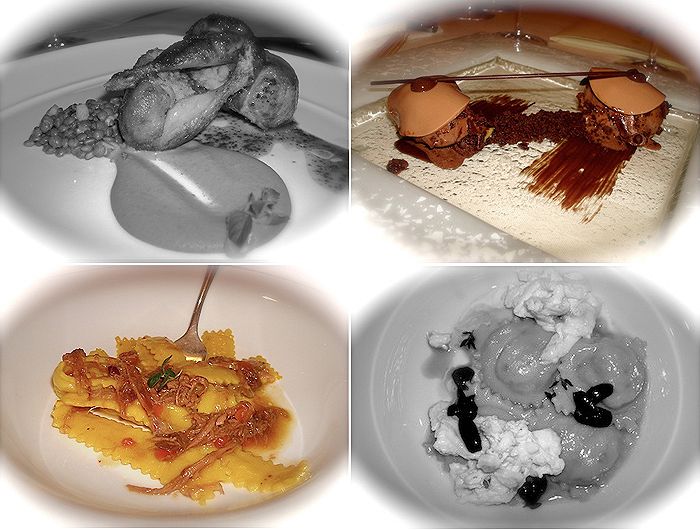 Alcuni piatti mangiati all'Enoteca Pinchiorri