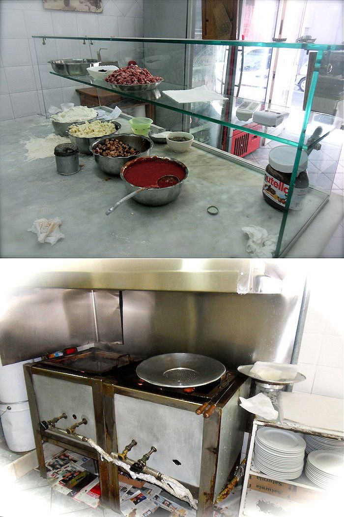 La pizzeria D'e' Figliole di Napoli