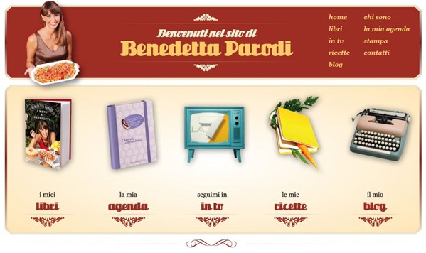 Il nuovo sito di Benedetta Parodi