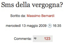 123 commenti al post Sms della vergogna?