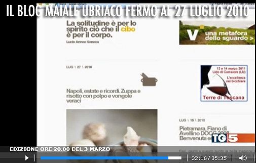 Il blog Maiale Ubriaco al Tg5