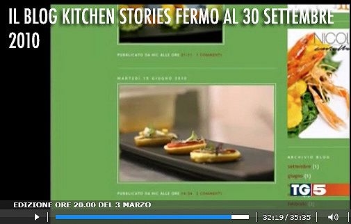 Il blog Kitchen Stories al Tg5