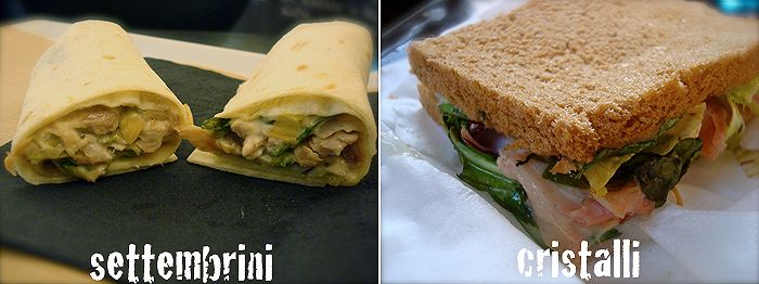 La piadina di Settembrini, il tramezzino di Cristalli di Zucchero
