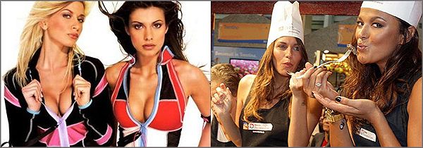 maddalena corvaglia, elisabetta canalis, deborah salvalaggio, magda gomez maddalena corvaglia, elisabetta canalis, deborah salvalaggio, magda gomez