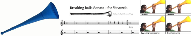 Vuvuzela, sonata per vuvuzela, manuale di istruzioni per vuvuzela